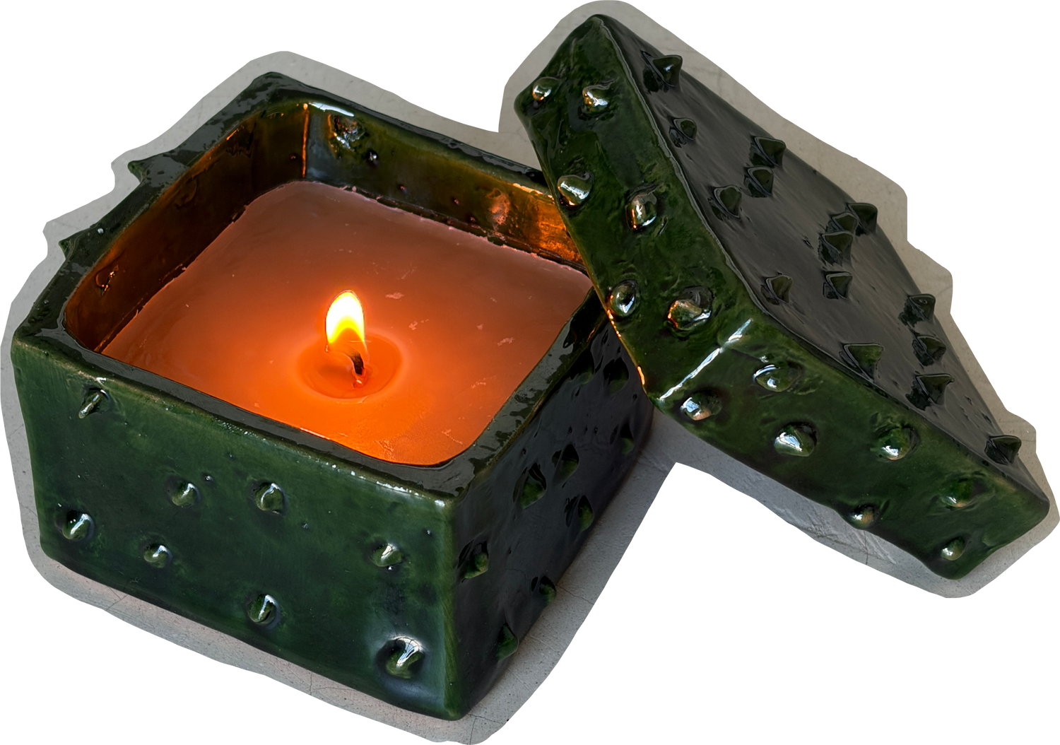 SPIKY BOX CANDLE