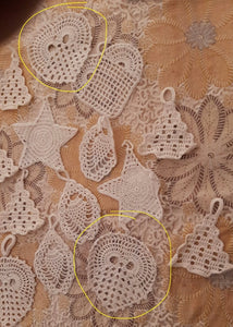 Brocca Gallo Melanzana & Crochet Ornaments