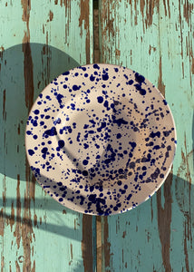 S C H I Z Z O Blu - Set of 4 Terracotta Soup Plates