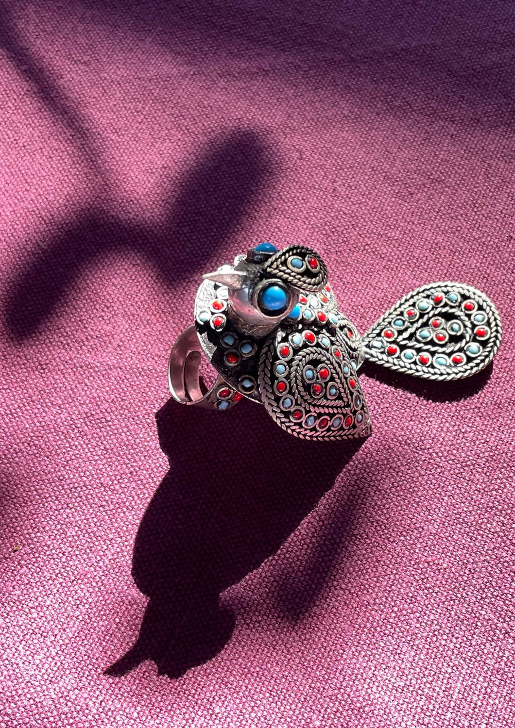 Turquoise CHIRYA - Bird Ring